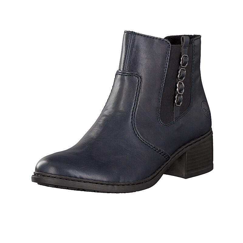 Botins Rieker 77696-14 Para Mulher - Azuis